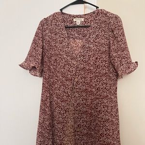 Floral Button Up Dress